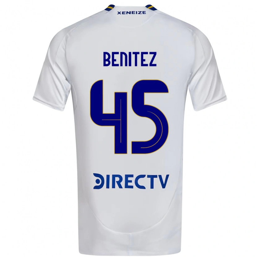 Danxen Herren Mauricio Benitez #45 Weiß Blau Auswärtstrikot Trikot 2025/26 T-Shirt