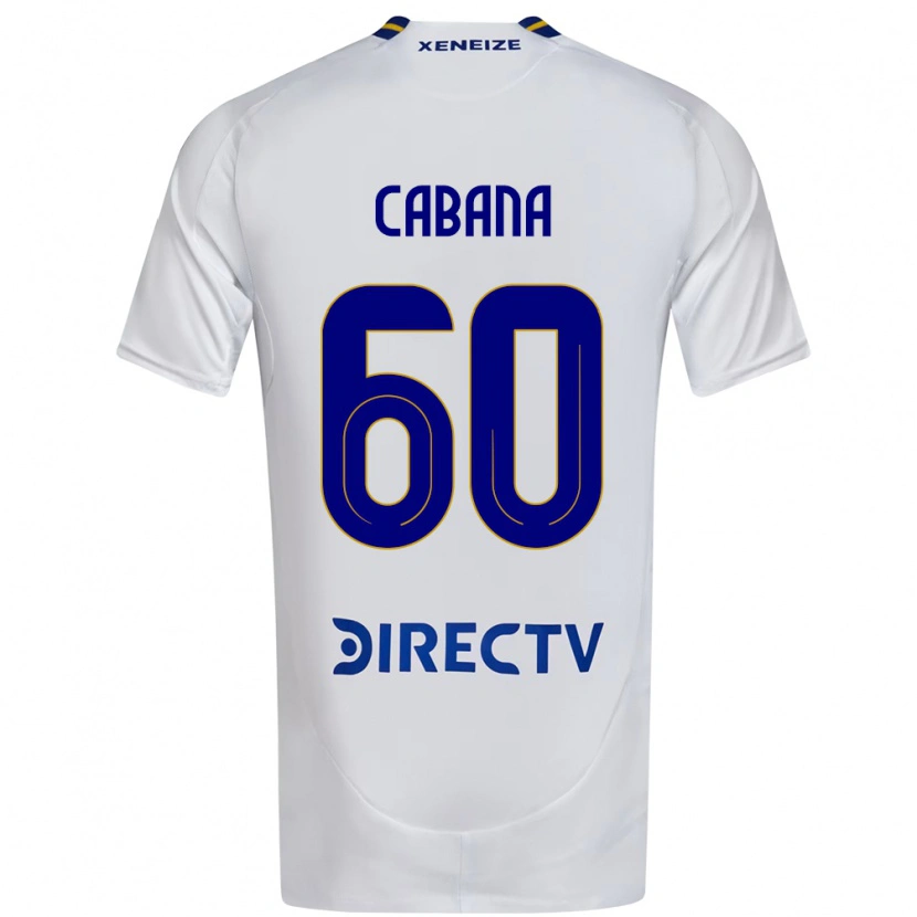 Danxen Herren Juan Pablo Cabana #60 Weiß Blau Auswärtstrikot Trikot 2025/26 T-Shirt