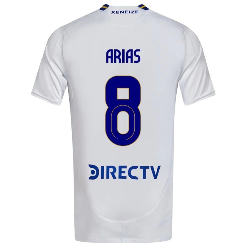 Danxen Herren Agustina Arias #8 Weiß Blau Auswärtstrikot Trikot 2025/26 T-Shirt