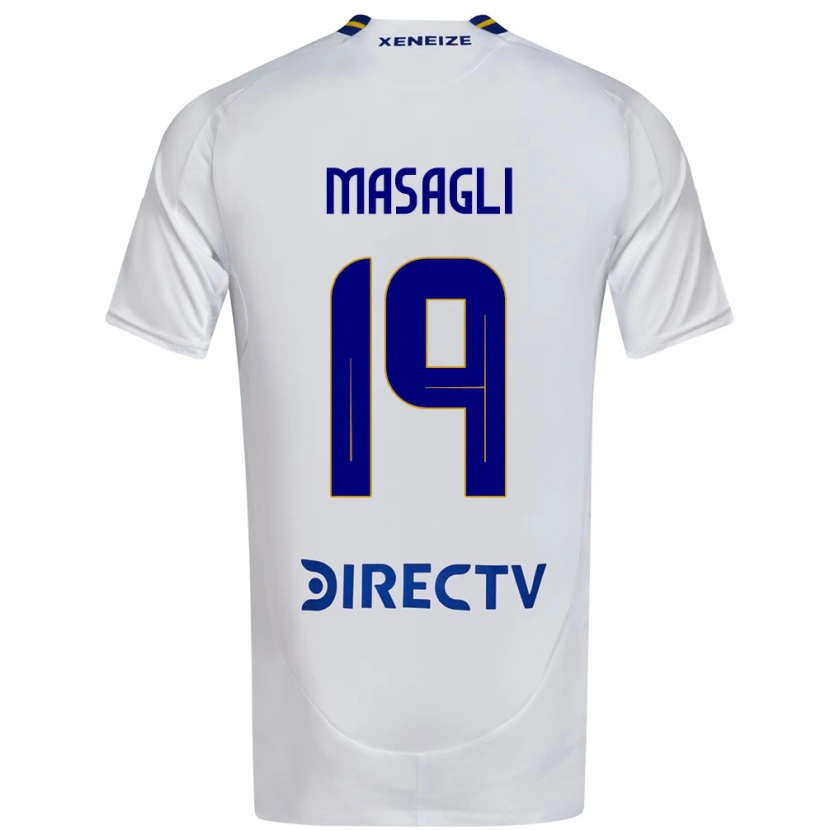 Danxen Herren Yohana Masagli #19 Weiß Blau Auswärtstrikot Trikot 2025/26 T-Shirt