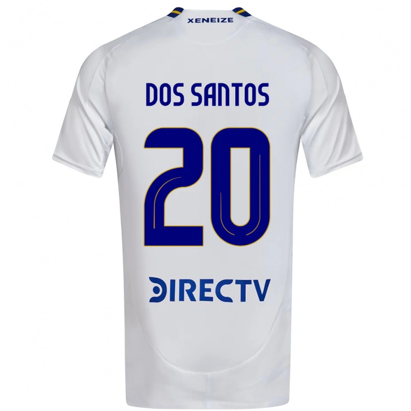 Danxen Herren Celeste Dos Santos #20 Weiß Blau Auswärtstrikot Trikot 2025/26 T-Shirt