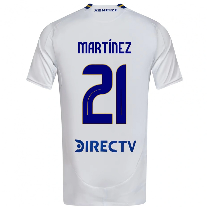 Danxen Herren Julieta Martínez #21 Weiß Blau Auswärtstrikot Trikot 2025/26 T-Shirt