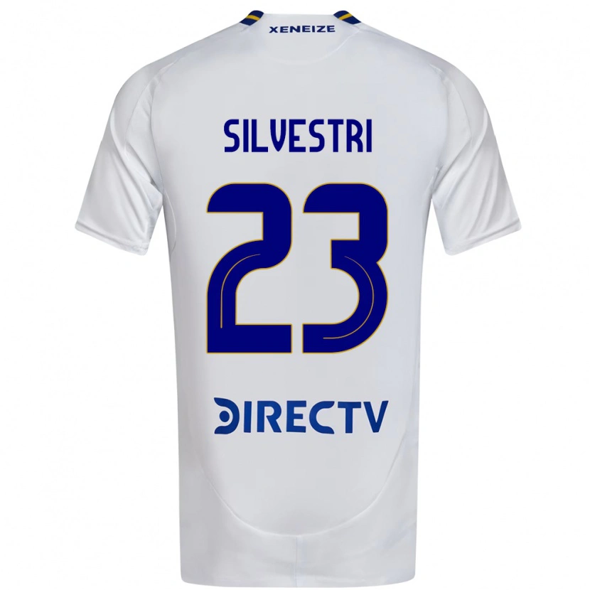 Danxen Herren Delfina Silvestri #23 Weiß Blau Auswärtstrikot Trikot 2025/26 T-Shirt