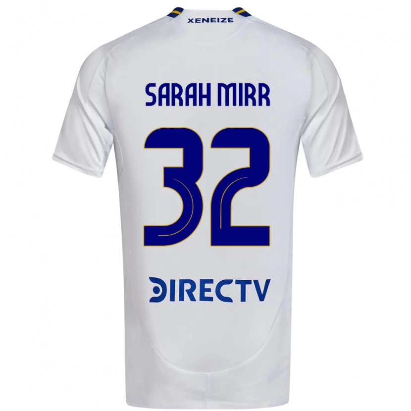 Danxen Herren Sarah Mirr #32 Weiß Blau Auswärtstrikot Trikot 2025/26 T-Shirt