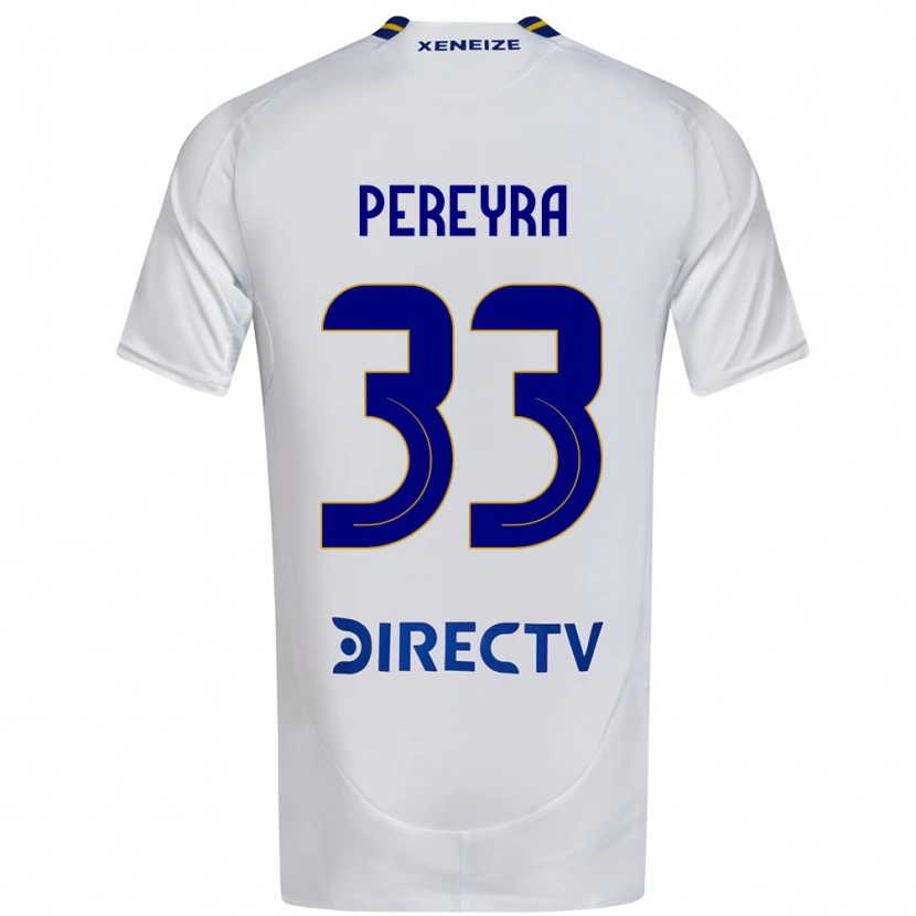 Danxen Herren Araceli Pereyra #33 Weiß Blau Auswärtstrikot Trikot 2025/26 T-Shirt