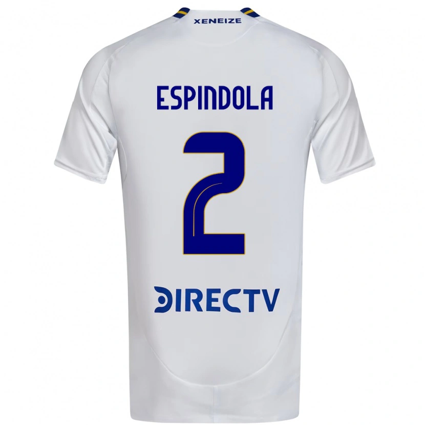 Danxen Herren Noelia Espindola #2 Weiß Blau Auswärtstrikot Trikot 2025/26 T-Shirt