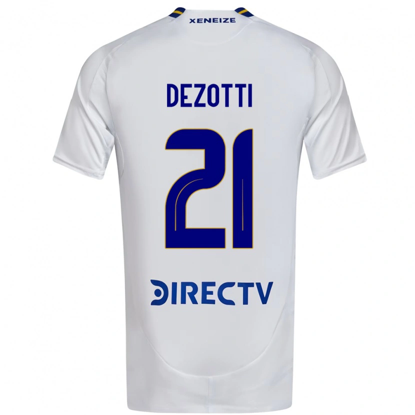 Danxen Herren Martina Dezotti #21 Weiß Blau Auswärtstrikot Trikot 2025/26 T-Shirt