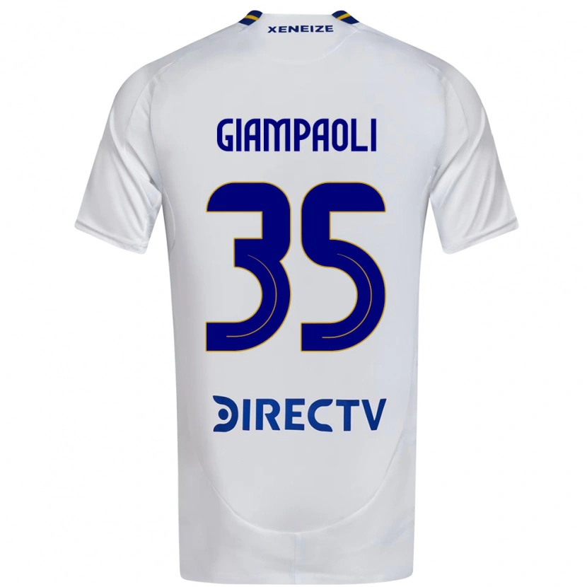 Danxen Herren Renzo Giampaoli #35 Weiß Blau Auswärtstrikot Trikot 2025/26 T-Shirt