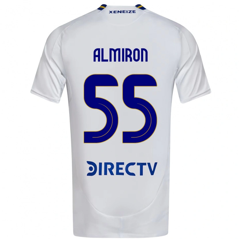 Danxen Herren Ezequiel Almiron #55 Weiß Blau Auswärtstrikot Trikot 2025/26 T-Shirt