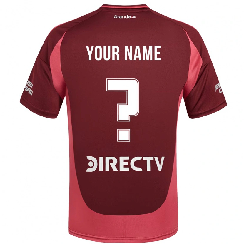 Danxen Herren Ihren Namen #0 Burgunder Magenta Auswärtstrikot Trikot 2025/26 T-Shirt