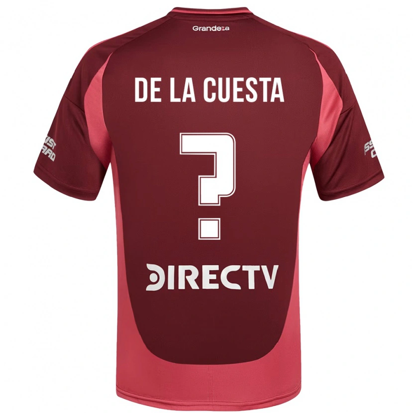 Danxen Herren Agustín De La Cuesta #0 Burgunder Magenta Auswärtstrikot Trikot 2025/26 T-Shirt