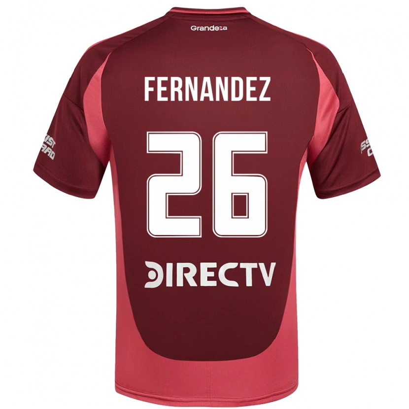 Danxen Herren Nacho Fernández #26 Burgunder Magenta Auswärtstrikot Trikot 2025/26 T-Shirt