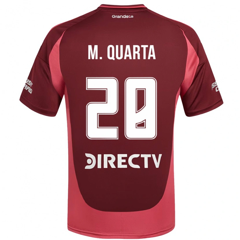 Danxen Herren Lucas Martínez Quarta #28 Burgunder Magenta Auswärtstrikot Trikot 2025/26 T-Shirt