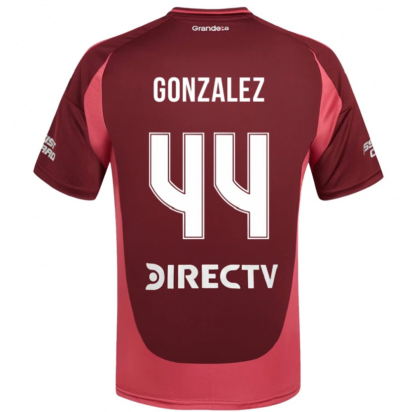 Danxen Herren Alexis González #44 Burgunder Magenta Auswärtstrikot Trikot 2025/26 T-Shirt