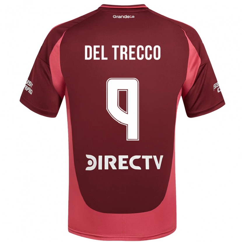 Danxen Herren Martina Del Trecco #9 Burgunder Magenta Auswärtstrikot Trikot 2025/26 T-Shirt