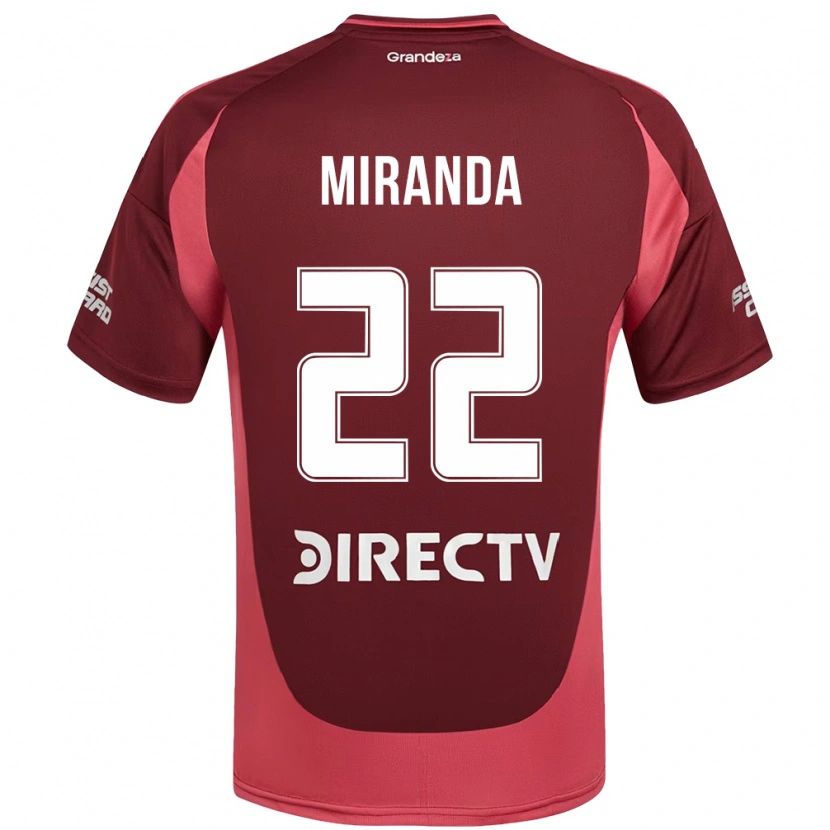 Danxen Herren Morena Miranda #22 Burgunder Magenta Auswärtstrikot Trikot 2025/26 T-Shirt