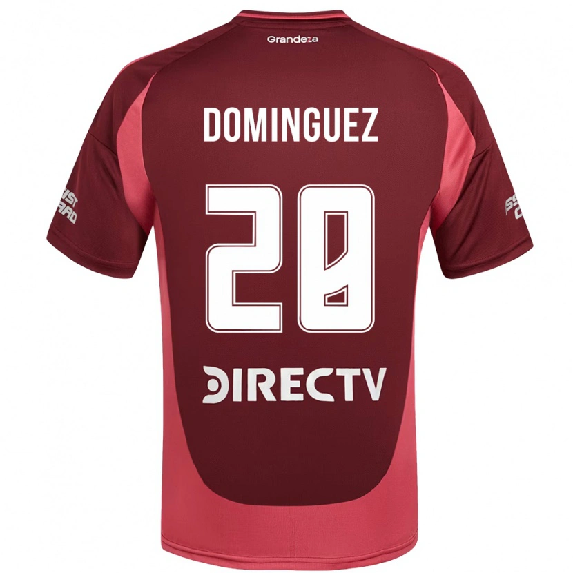 Danxen Herren Evelyn Sofía Domínguez #28 Burgunder Magenta Auswärtstrikot Trikot 2025/26 T-Shirt