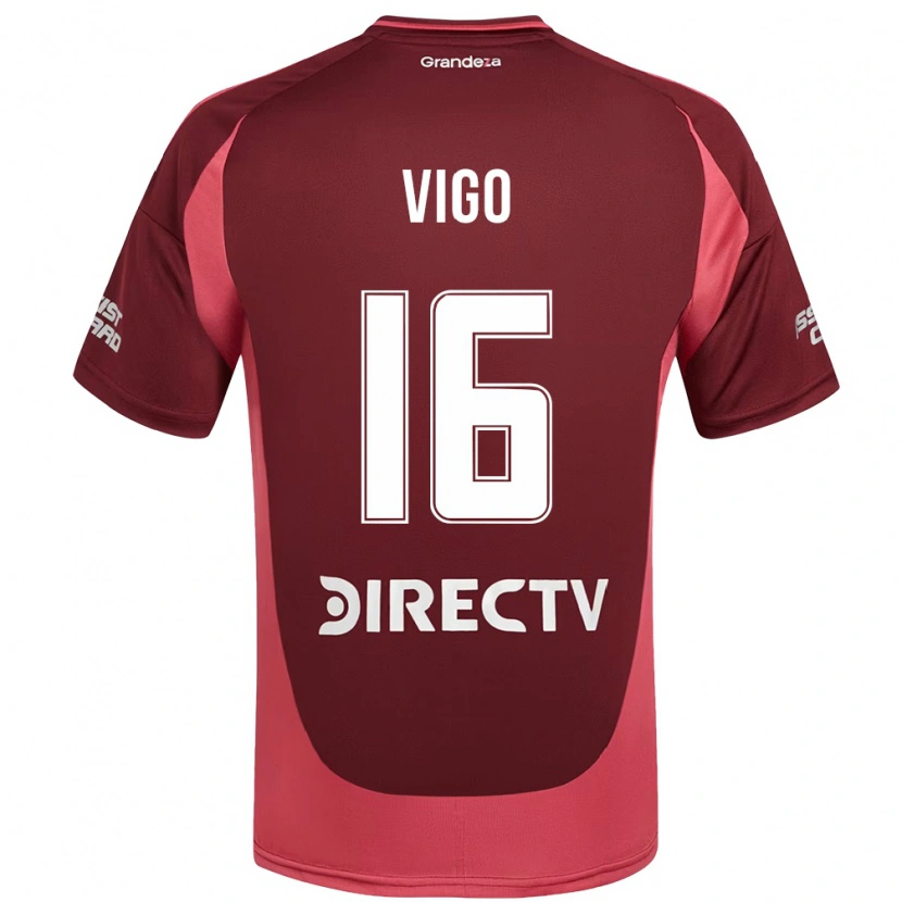 Danxen Herren Alex Vigo #16 Burgunder Magenta Auswärtstrikot Trikot 2025/26 T-Shirt