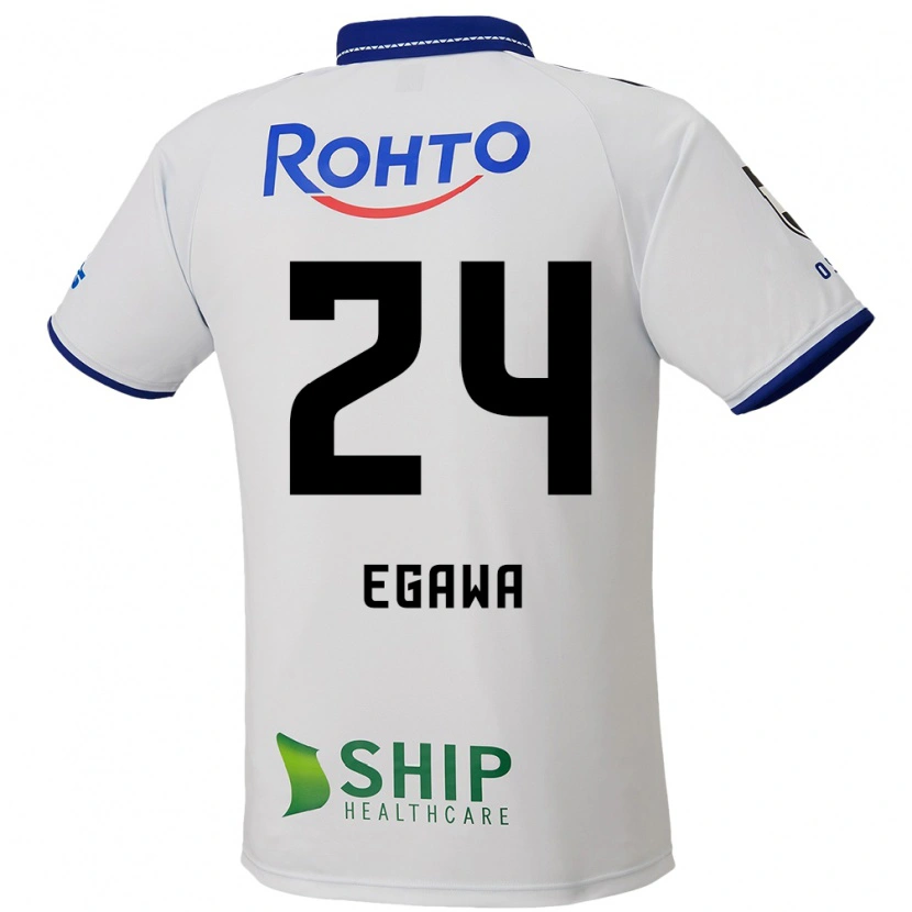 Danxen Herren Yusei Egawa #24 Weiß Blau Schwarz Auswärtstrikot Trikot 2025/26 T-Shirt