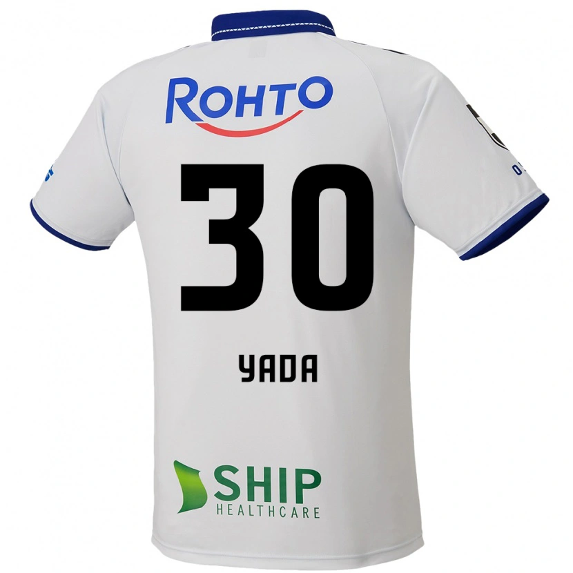 Danxen Herren Yukito Yada #30 Weiß Blau Schwarz Auswärtstrikot Trikot 2025/26 T-Shirt