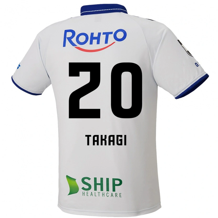 Danxen Herren Daisuke Takagi #20 Weiß Blau Schwarz Auswärtstrikot Trikot 2025/26 T-Shirt