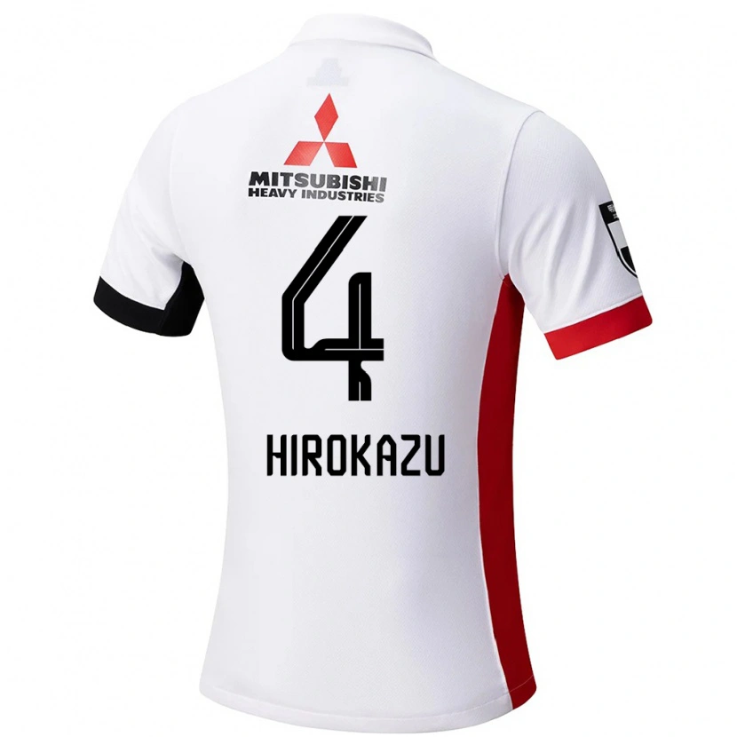 Danxen Herren Hirokazu Ishihara #4 Weiß Schwarz Auswärtstrikot Trikot 2025/26 T-Shirt