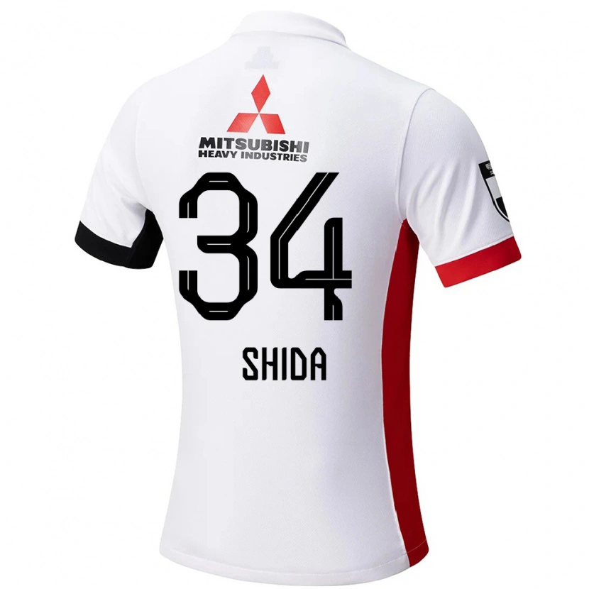 Danxen Herren Izuho Shida #34 Weiß Schwarz Auswärtstrikot Trikot 2025/26 T-Shirt