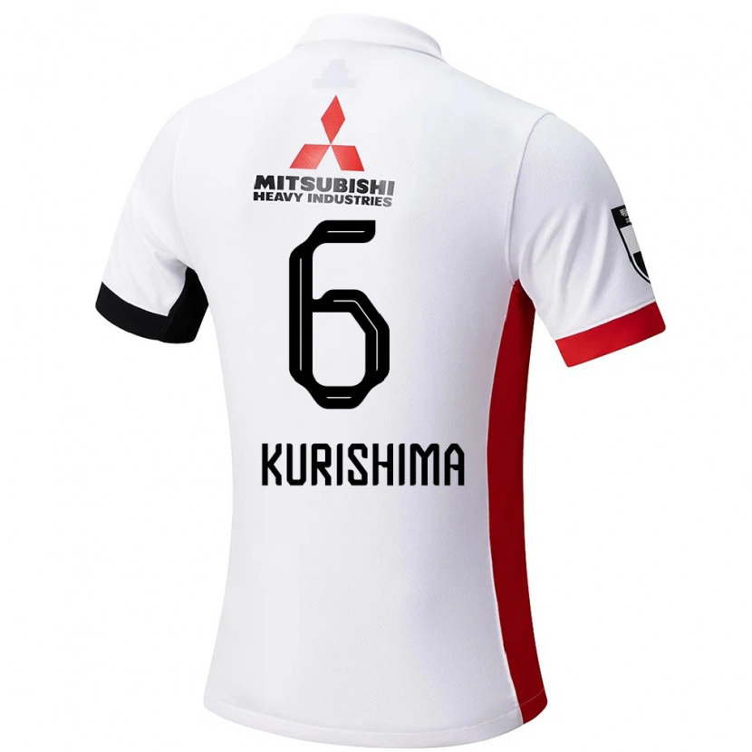 Danxen Herren Akari Kurishima #6 Weiß Schwarz Auswärtstrikot Trikot 2025/26 T-Shirt
