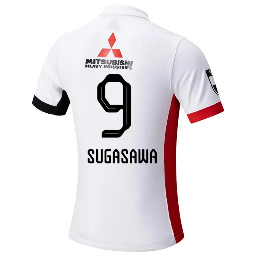 Danxen Herren Yuika Sugasawa #9 Weiß Schwarz Auswärtstrikot Trikot 2025/26 T-Shirt