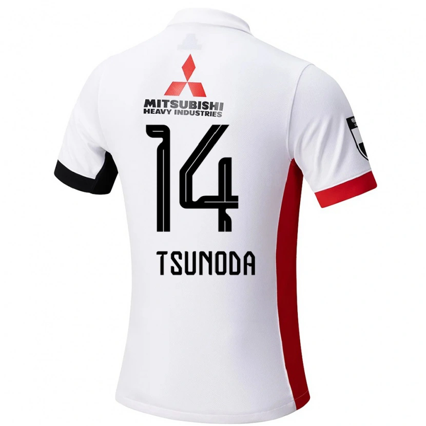 Danxen Herren Fuka Tsunoda #14 Weiß Schwarz Auswärtstrikot Trikot 2025/26 T-Shirt