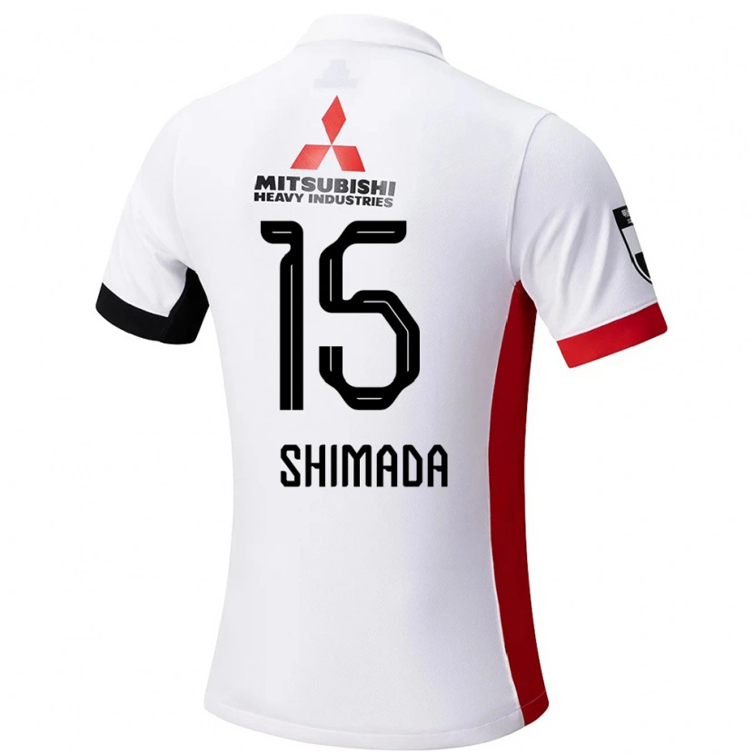 Danxen Herren Mei Shimada #15 Weiß Schwarz Auswärtstrikot Trikot 2025/26 T-Shirt