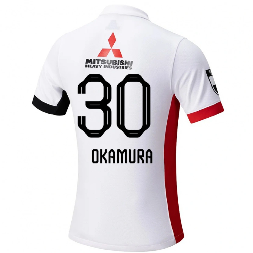 Danxen Herren Raika Okamura #30 Weiß Schwarz Auswärtstrikot Trikot 2025/26 T-Shirt