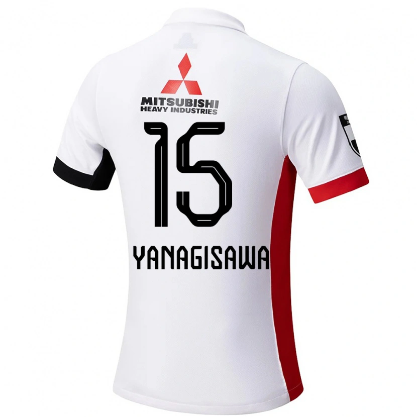 Danxen Herren Saki Yanagisawa #15 Weiß Schwarz Auswärtstrikot Trikot 2025/26 T-Shirt