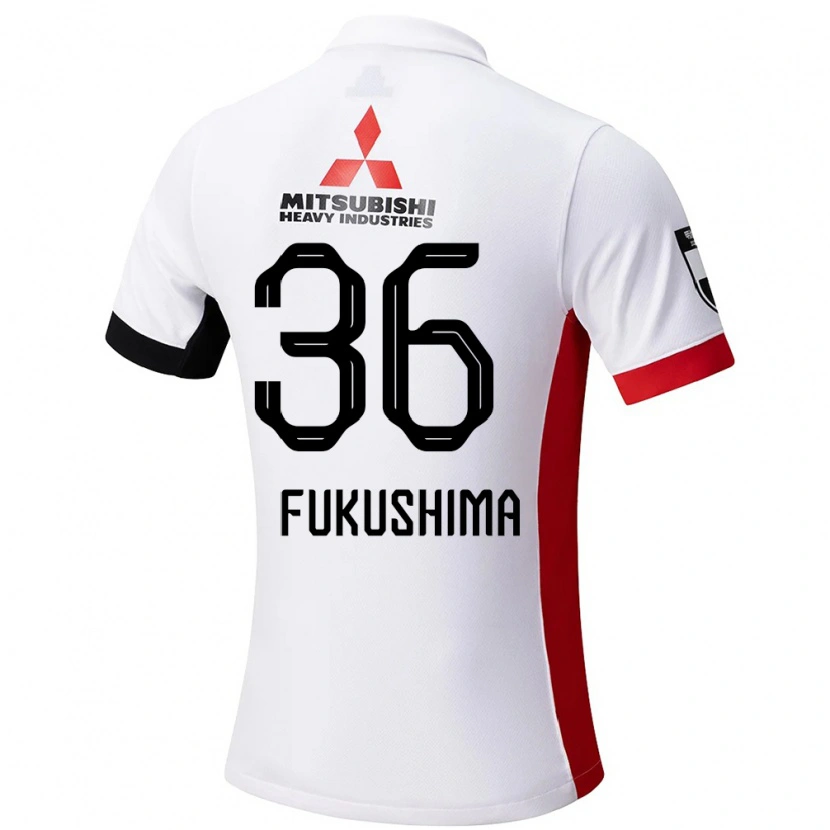 Danxen Herren Ryuya Fukushima #36 Weiß Schwarz Auswärtstrikot Trikot 2025/26 T-Shirt