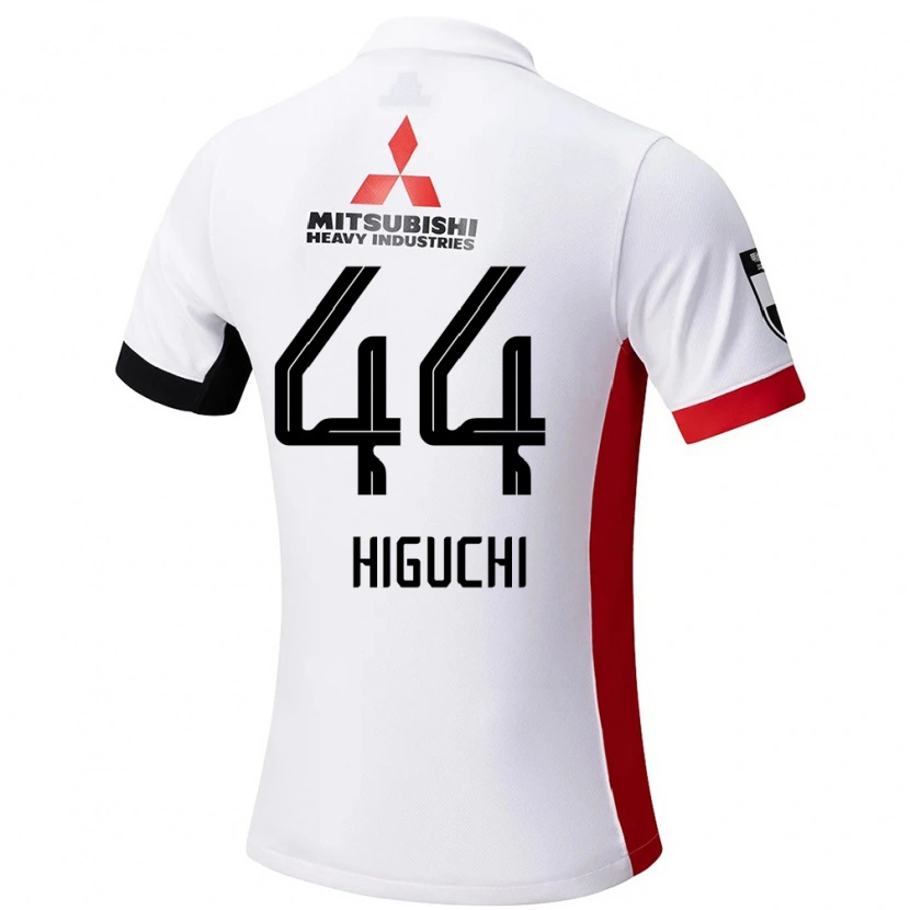 Danxen Herren Yota Higuchi #44 Weiß Schwarz Auswärtstrikot Trikot 2025/26 T-Shirt