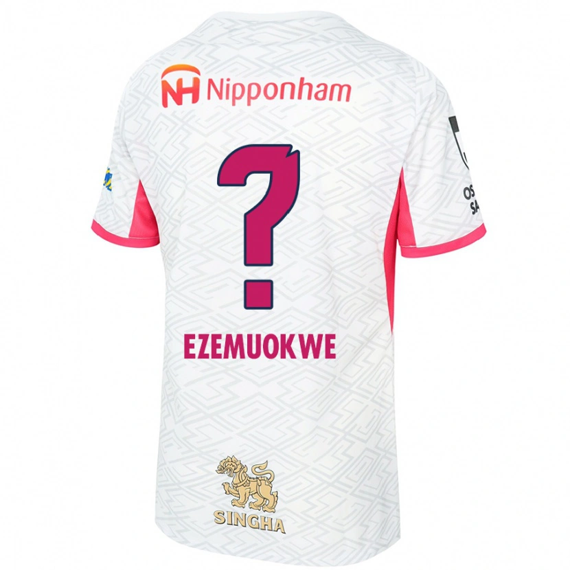 Danxen Herren Chimezie Kai Ezemuokwe #0 Weiß Sakura Rosa Auswärtstrikot Trikot 2025/26 T-Shirt