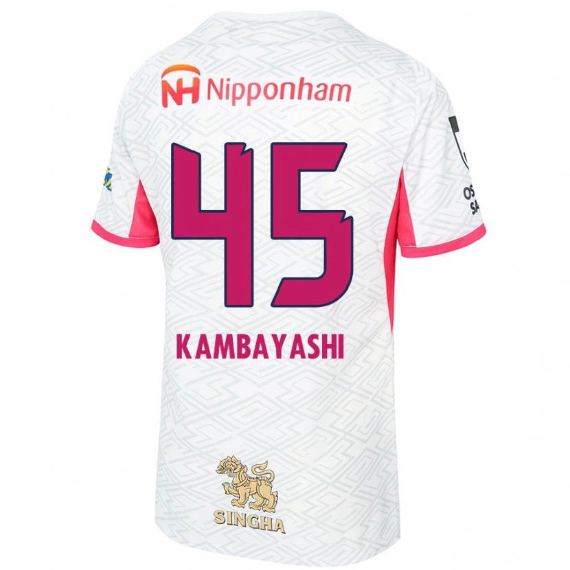 Danxen Herren Go Kambayashi #45 Weiß Sakura Rosa Auswärtstrikot Trikot 2025/26 T-Shirt