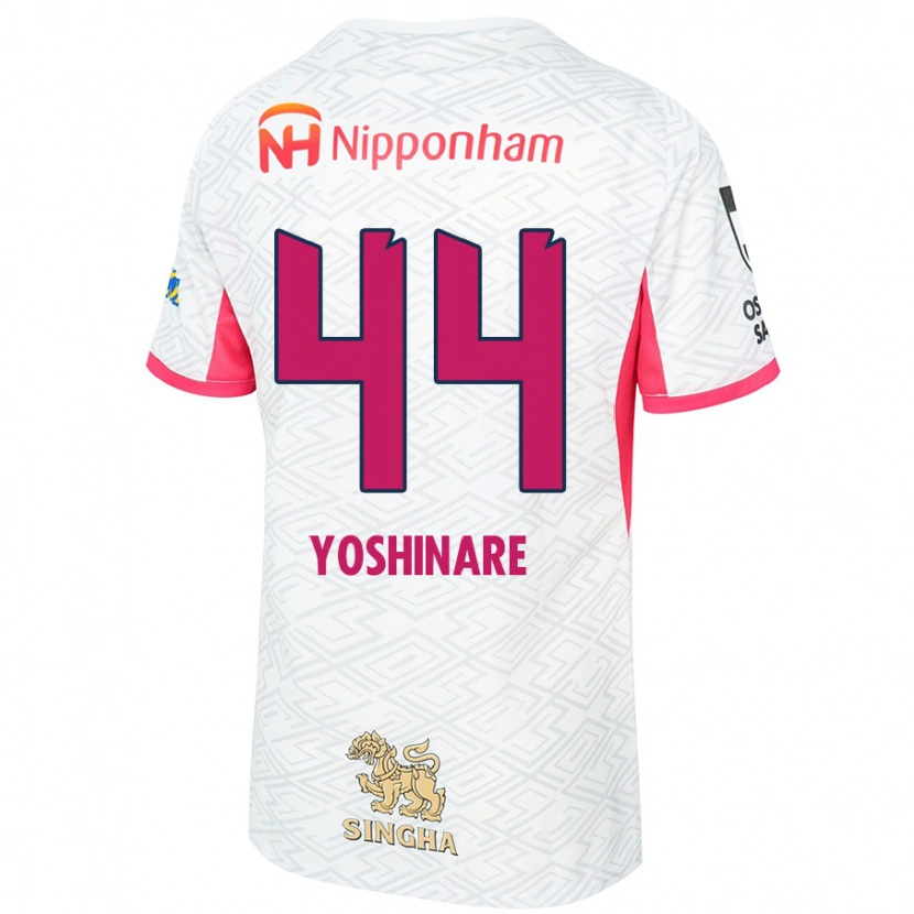 Danxen Herren Takaya Yoshinare #44 Weiß Sakura Rosa Auswärtstrikot Trikot 2025/26 T-Shirt