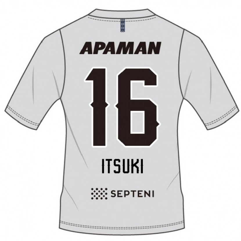 Danxen Herren Itsuki Oda #16 Hellgrau Auswärtstrikot Trikot 2025/26 T-Shirt