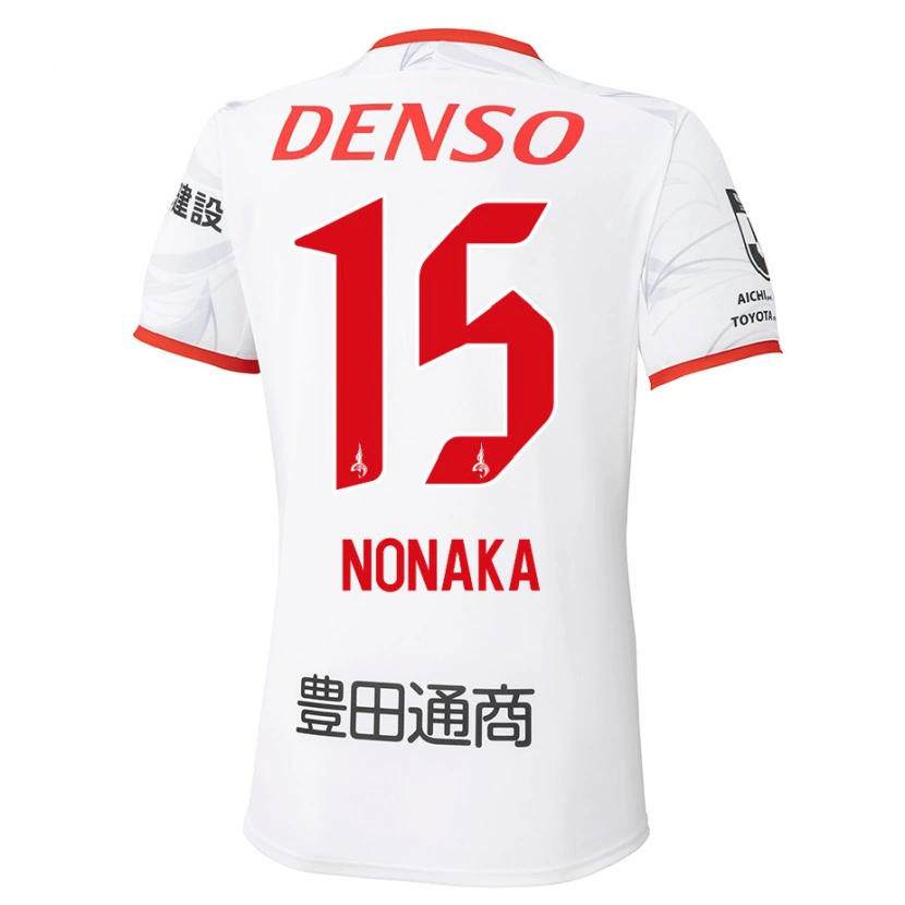 Danxen Herren Yugo Nonaka #15 Weiß Rot Auswärtstrikot Trikot 2025/26 T-Shirt