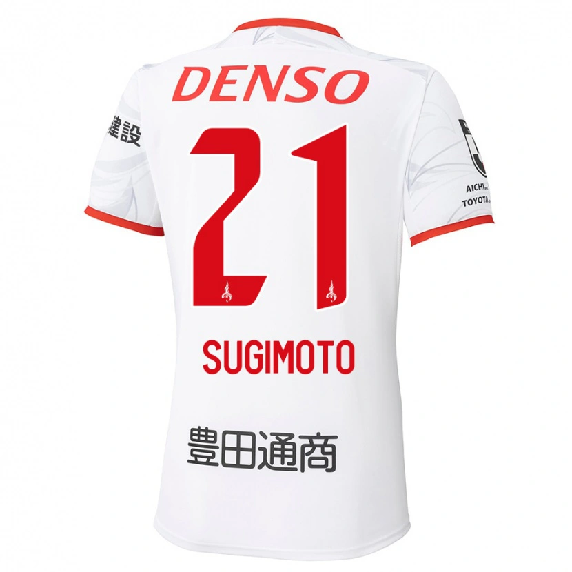 Danxen Herren Daichi Sugimoto #21 Weiß Rot Auswärtstrikot Trikot 2025/26 T-Shirt