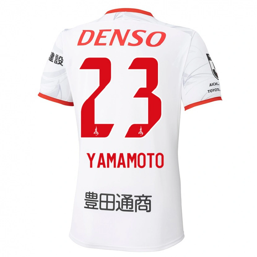 Danxen Herren Haruki Yamamoto #23 Weiß Rot Auswärtstrikot Trikot 2025/26 T-Shirt