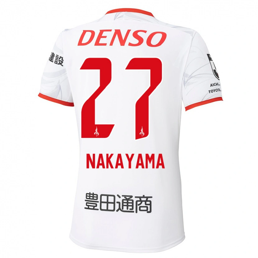 Danxen Herren Katsuhiro Nakayama #27 Weiß Rot Auswärtstrikot Trikot 2025/26 T-Shirt