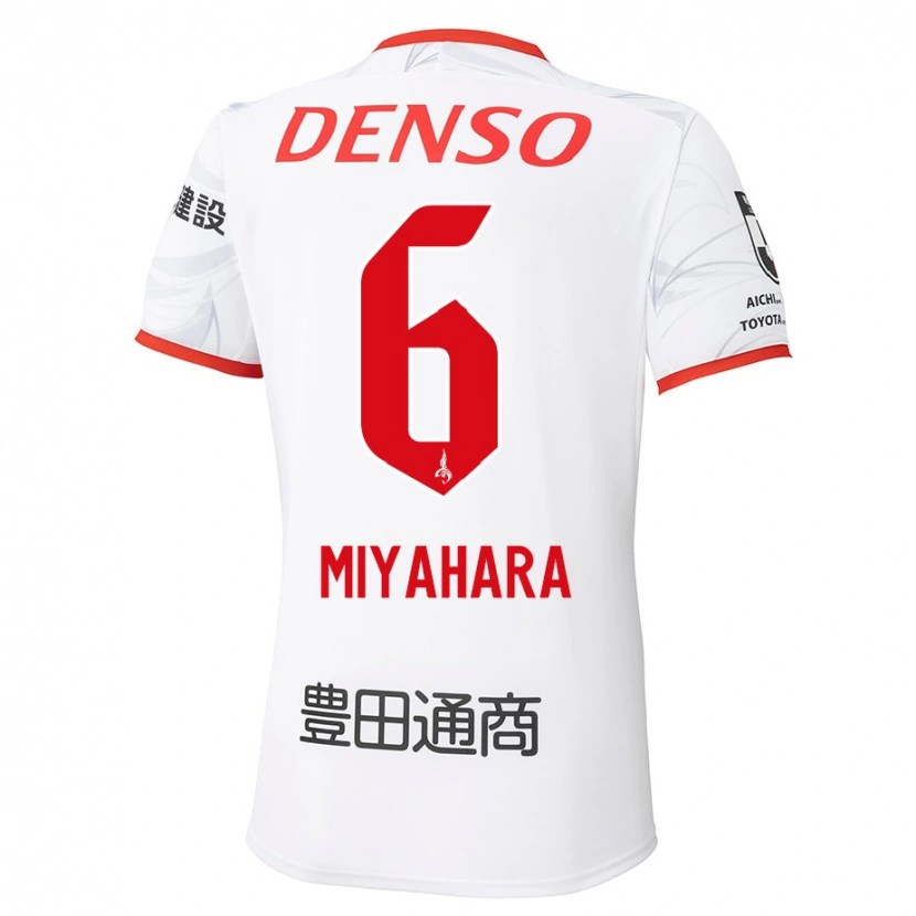 Danxen Herren Kazuya Miyahara #6 Weiß Rot Auswärtstrikot Trikot 2025/26 T-Shirt