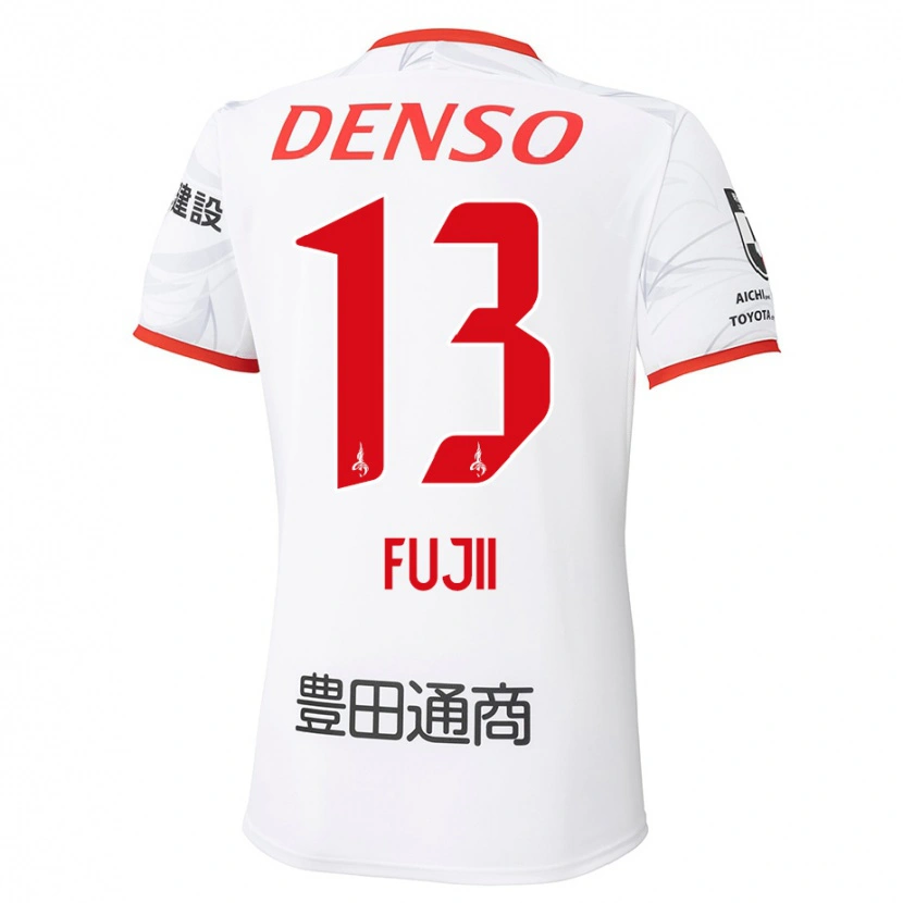 Danxen Herren Haruya Fujii #13 Weiß Rot Auswärtstrikot Trikot 2025/26 T-Shirt