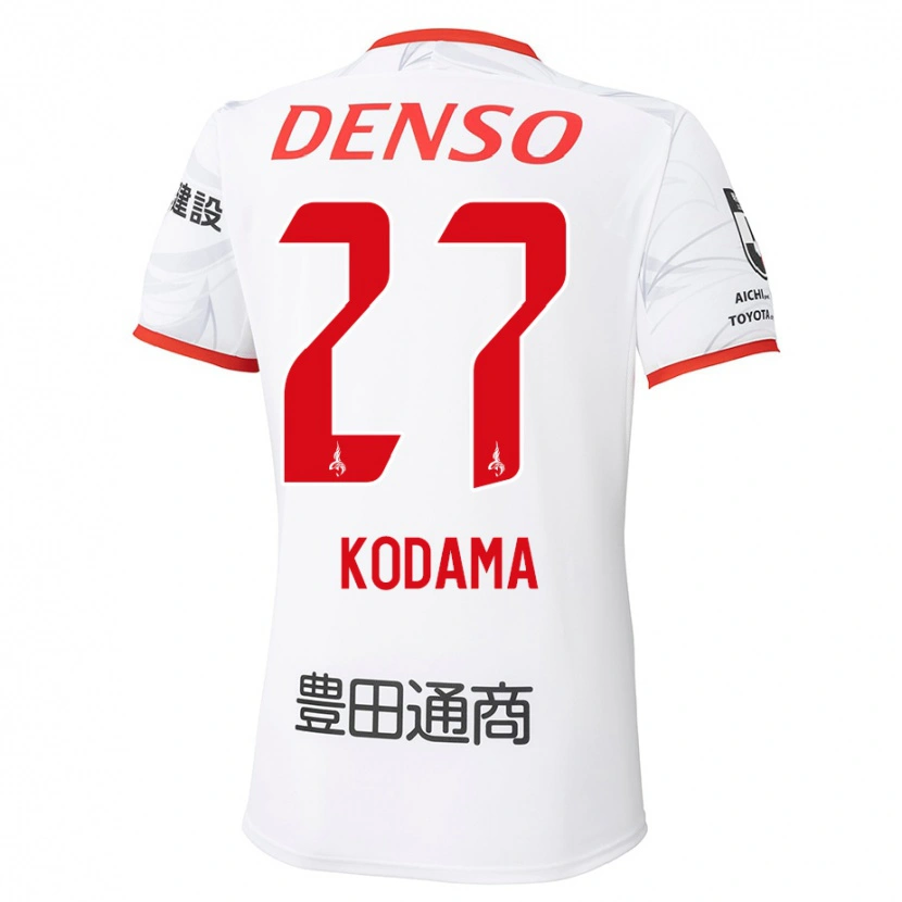 Danxen Herren Shunto Kodama #27 Weiß Rot Auswärtstrikot Trikot 2025/26 T-Shirt