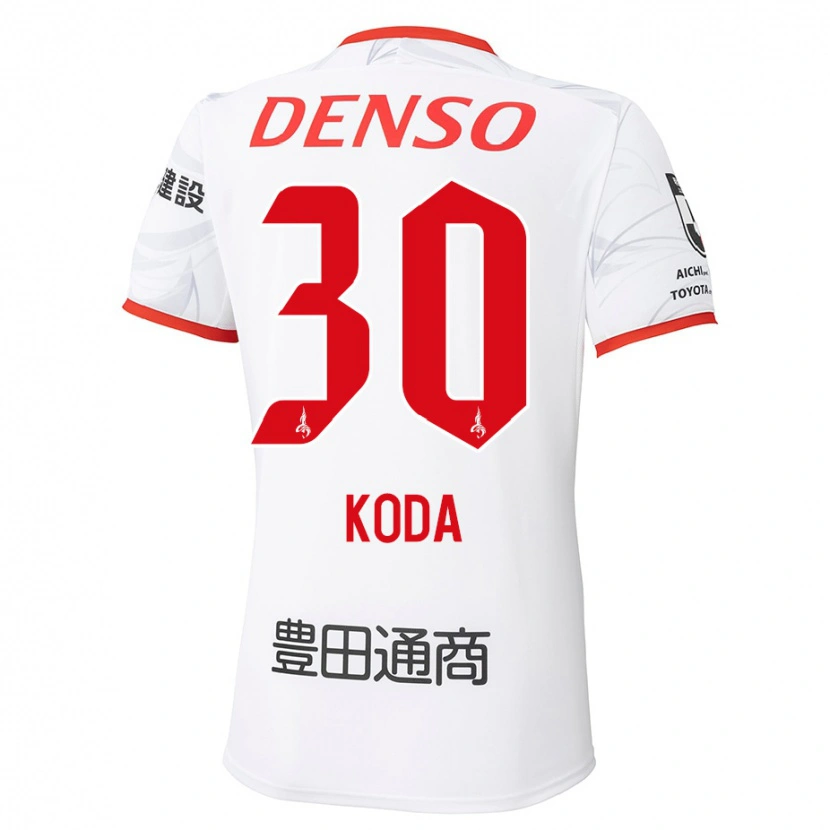 Danxen Herren Hidemasa Koda #30 Weiß Rot Auswärtstrikot Trikot 2025/26 T-Shirt