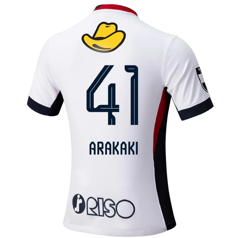 Danxen Herren Yota Arakaki #41 Weiß Schwarz Auswärtstrikot Trikot 2025/26 T-Shirt