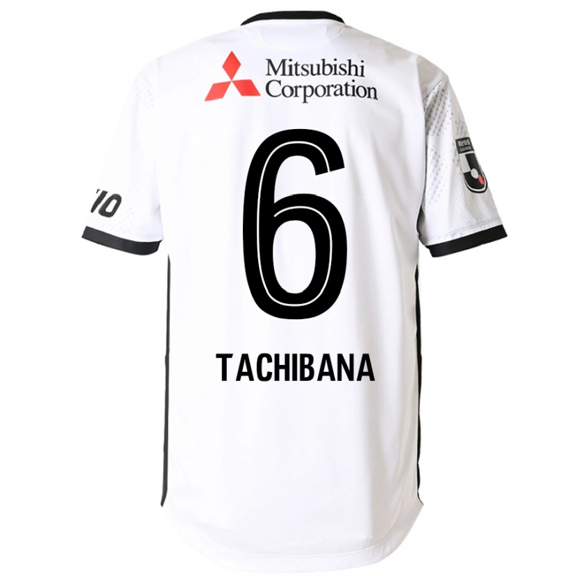 Danxen Herren Keigo Tachibana #6 Weiß Schwarz Auswärtstrikot Trikot 2025/26 T-Shirt