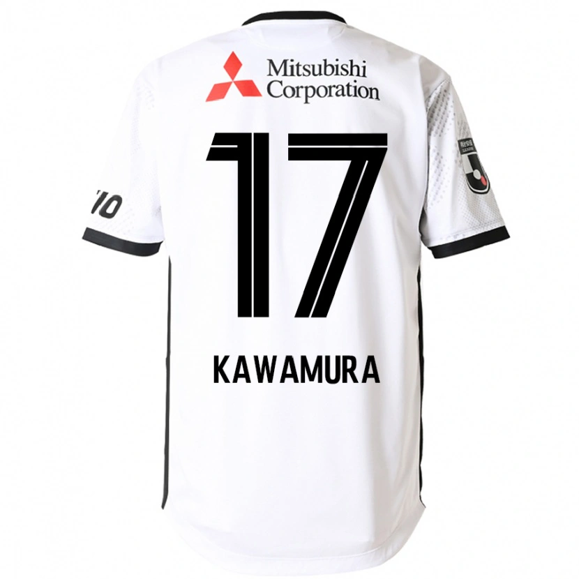Danxen Herren Riku Kawamura #17 Weiß Schwarz Auswärtstrikot Trikot 2025/26 T-Shirt
